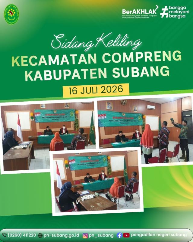 Sidang Keliling di Kec. Compreng